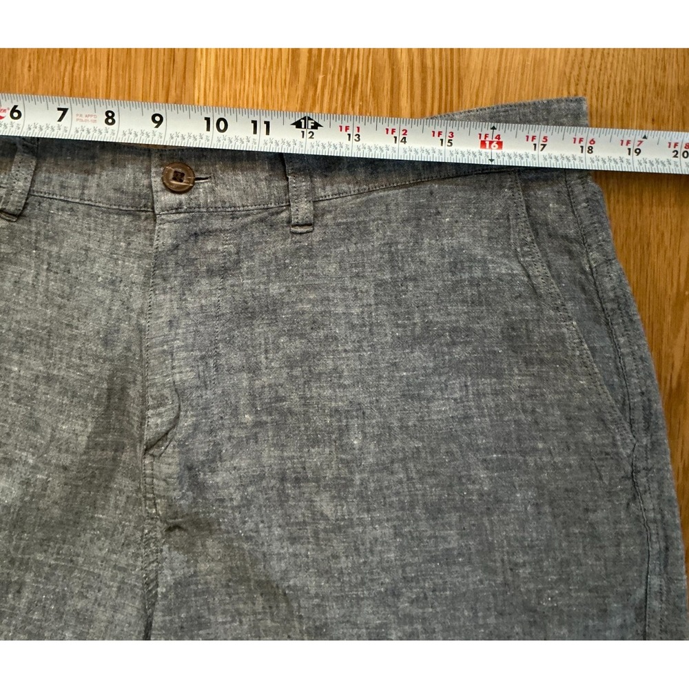Patagonia Hemp Organic Cotton Shorts Mens 36 Gray Chambray 9"‎ Inseam - Picture 7 of 10